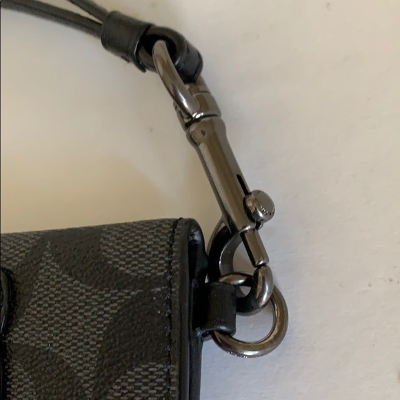 Coach Mens card case wallet neck lanyard - Picture 3 of 5